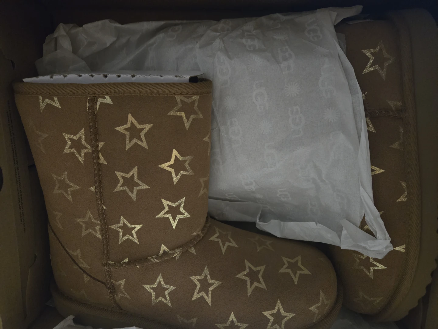 UGG Kids' Classic II Iridescent Stars Boots - Size 5