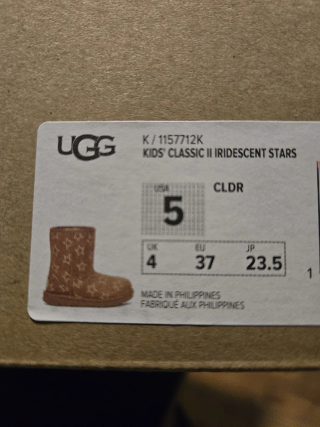 UGG Kids' Classic II Iridescent Stars Boots - Size 5 - photo 4