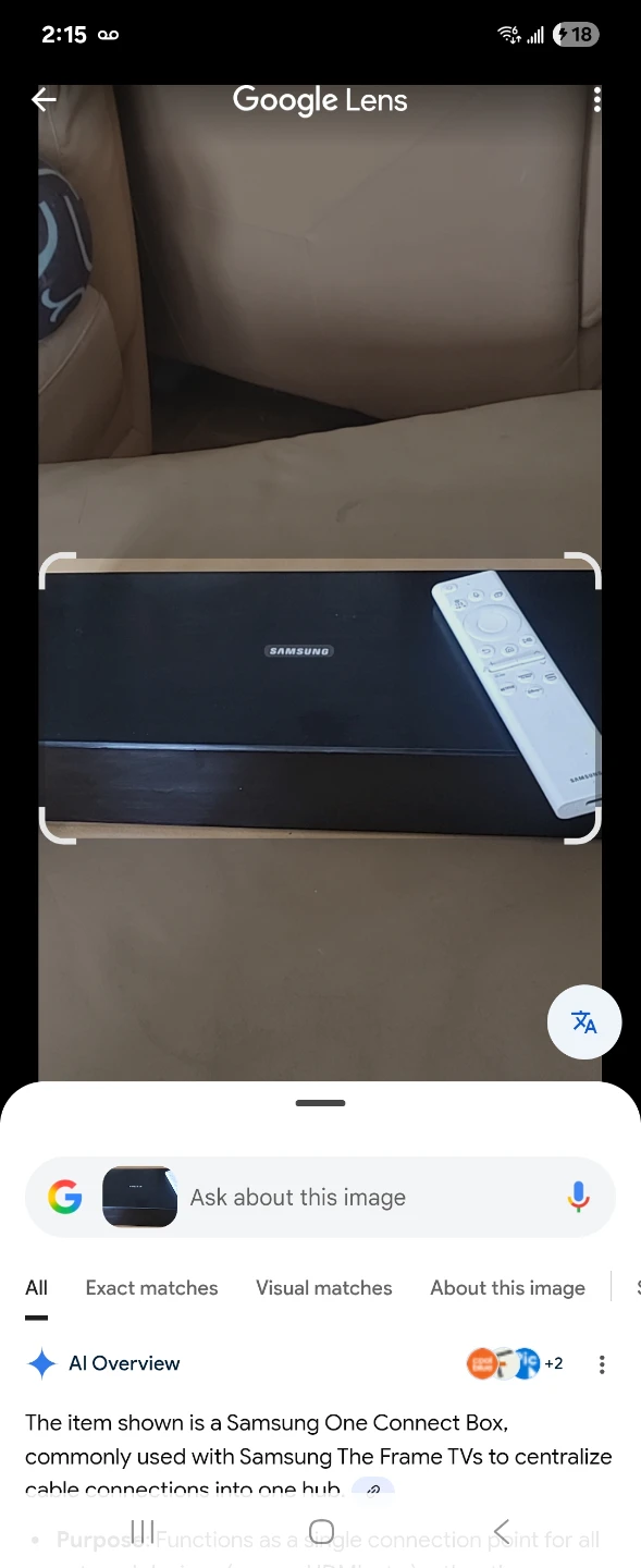 Samsung One Connect Box remote/ cables