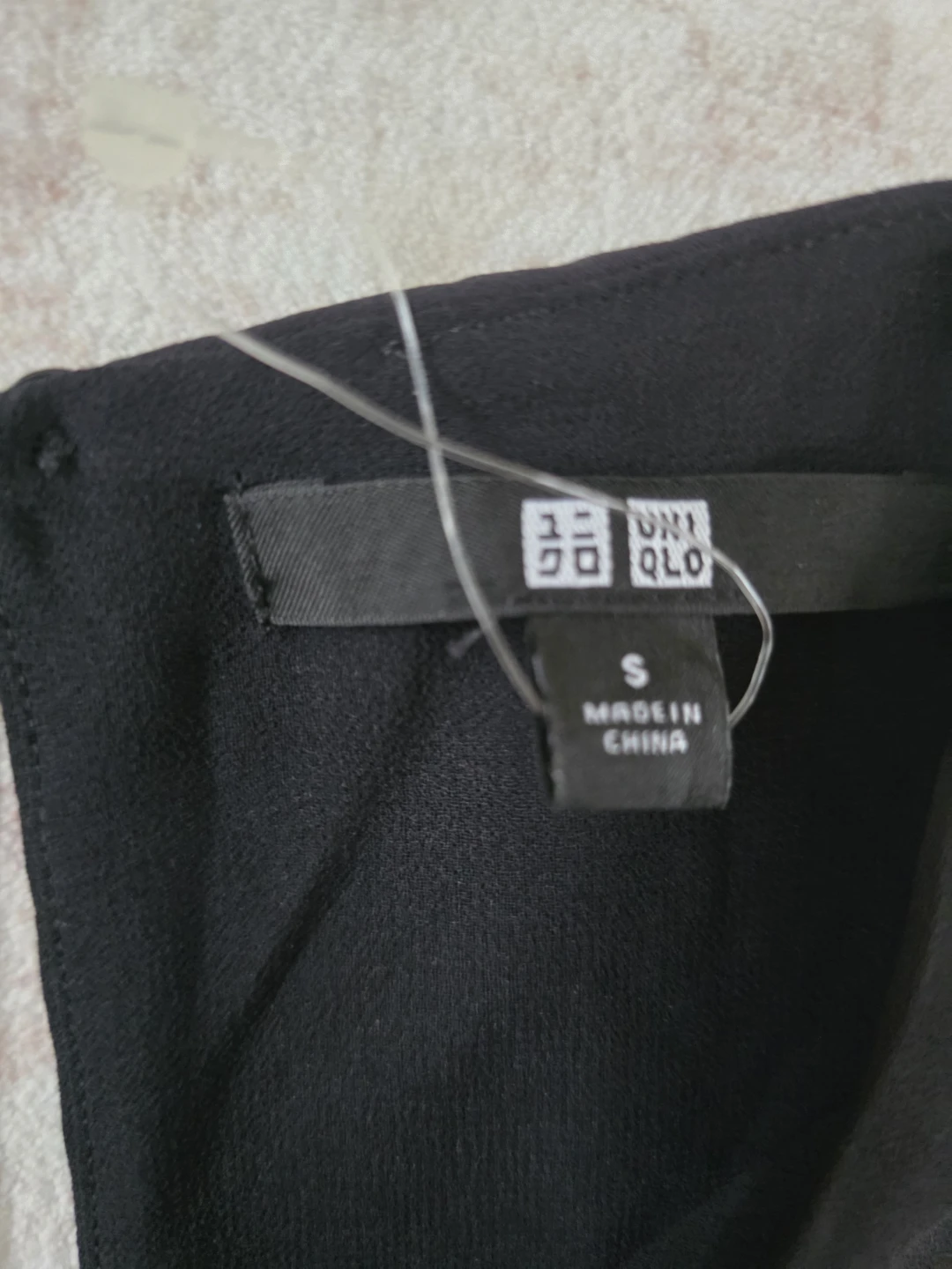 Uniqlo Black Sleeveless Peplum Top - Size S - photo 3