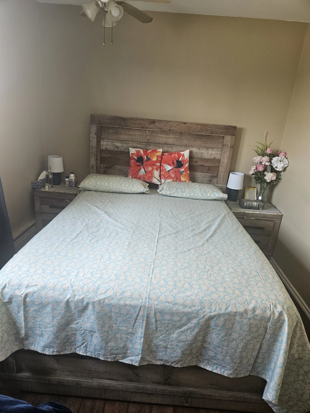 Rustic Wood King Size Headboard - photo 2