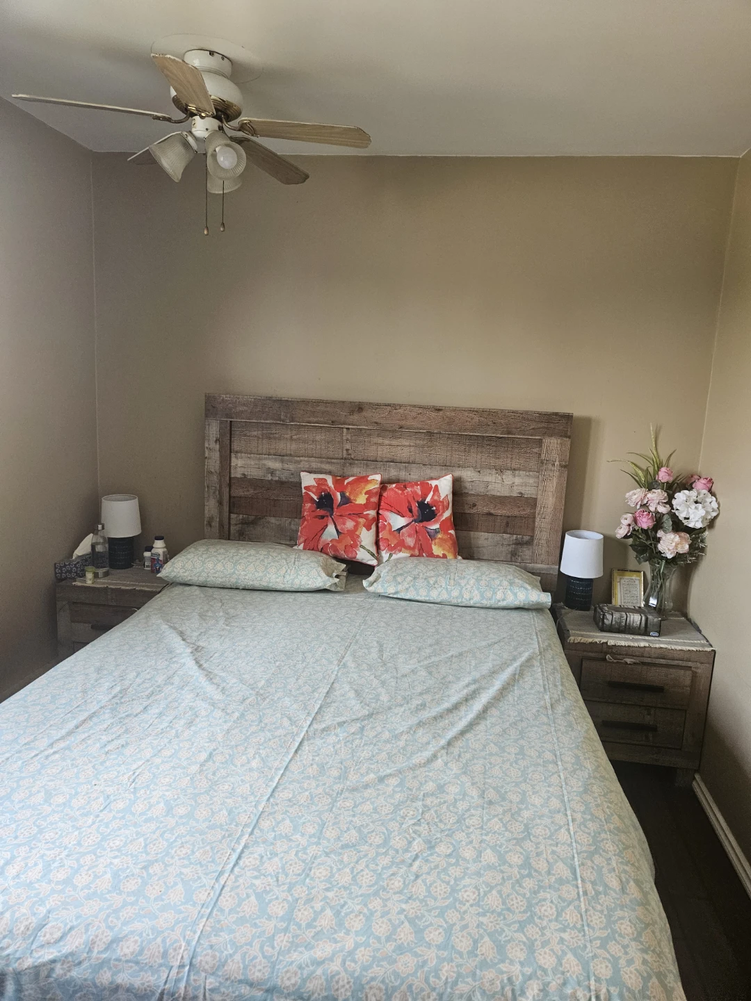 Rustic Wood King Size Headboard - photo 3