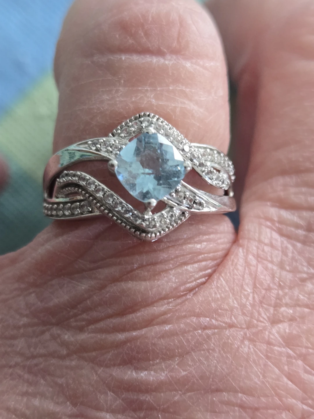 Estate Sale Aquamarine Ring - photo 2