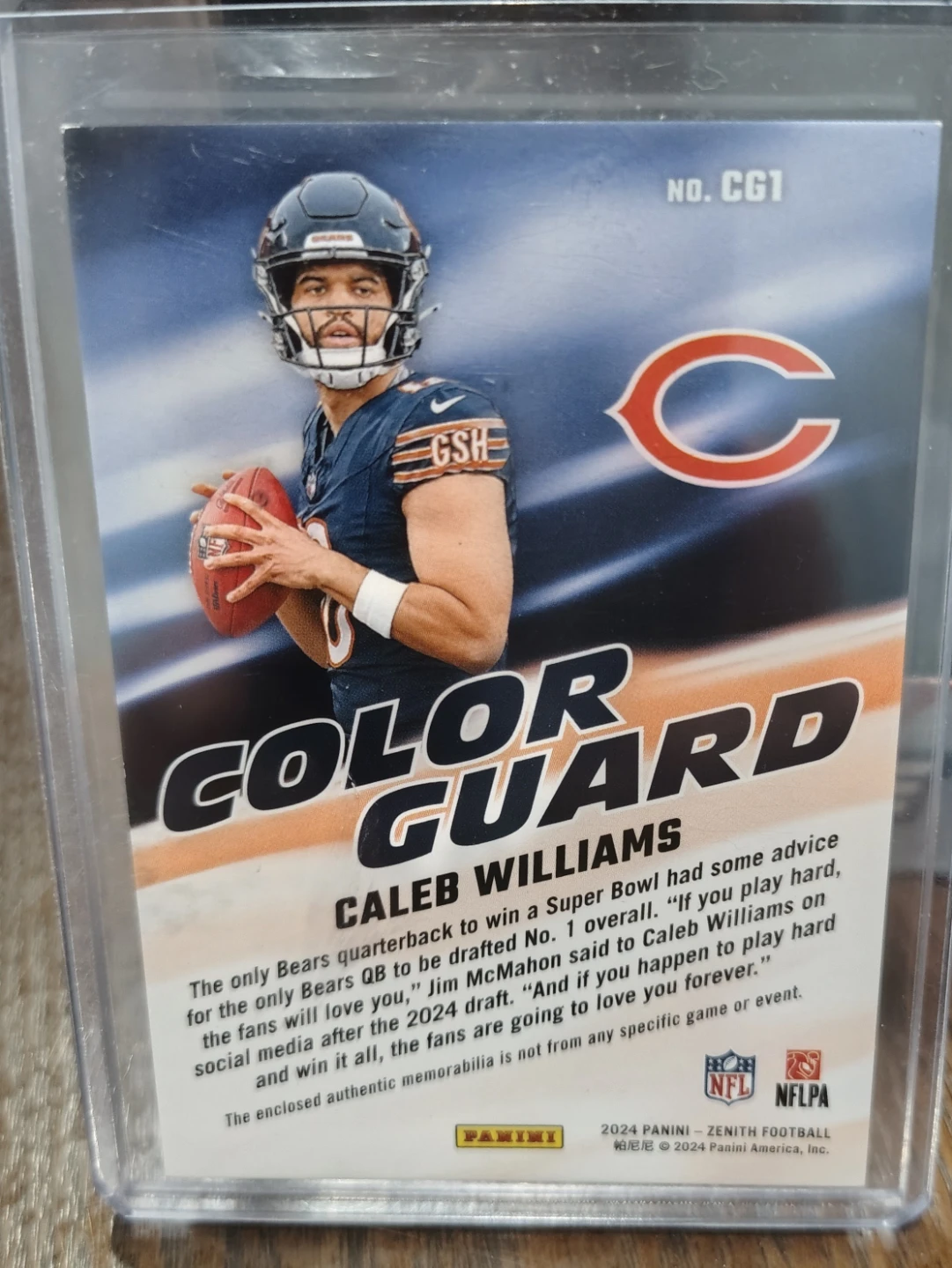 2024 Panini, Caleb Williams  RC Card - photo 3