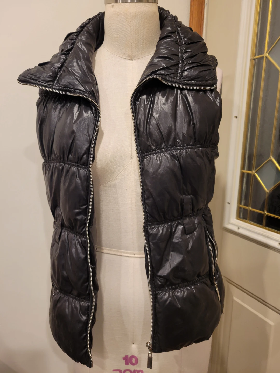 Black Puffer Vest large