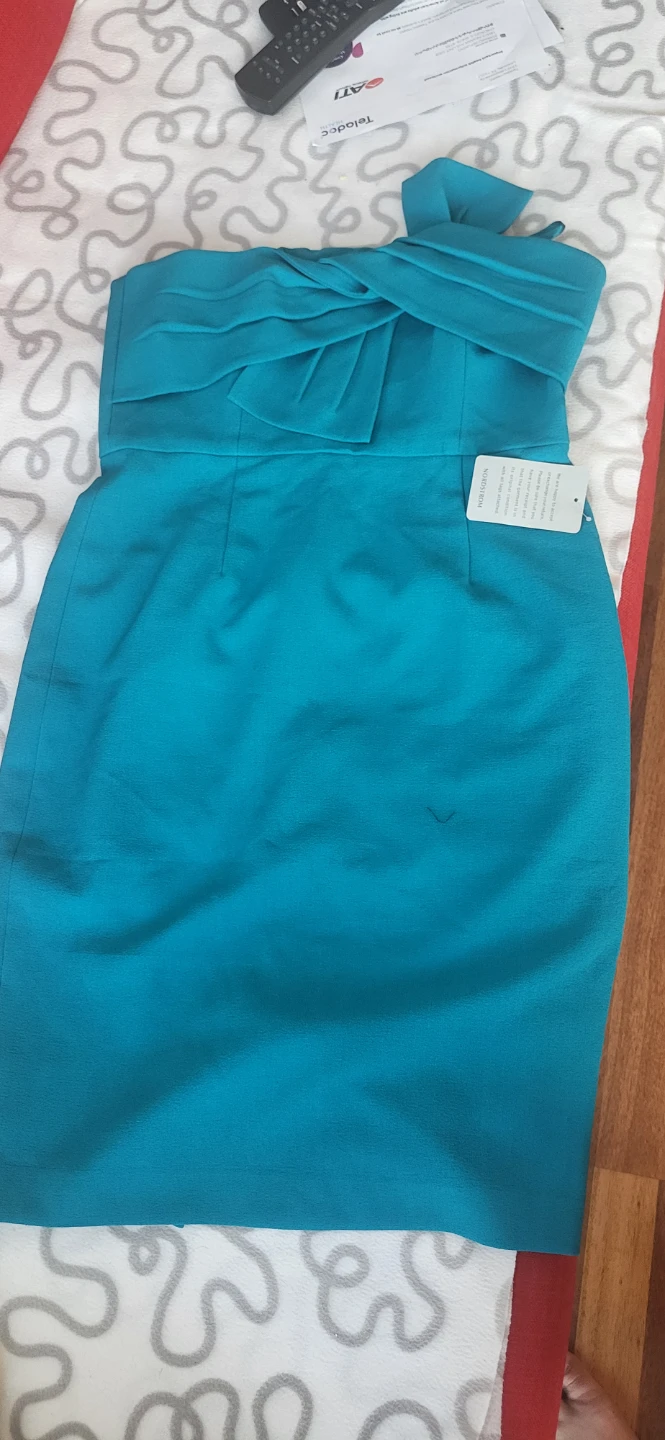 Chelsea 28 Teal Strapless Dress Size 10 - photo 4