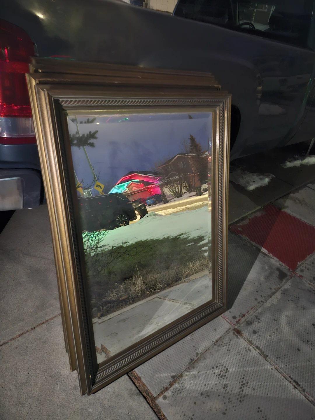 Gold Ornate Framed Mirror