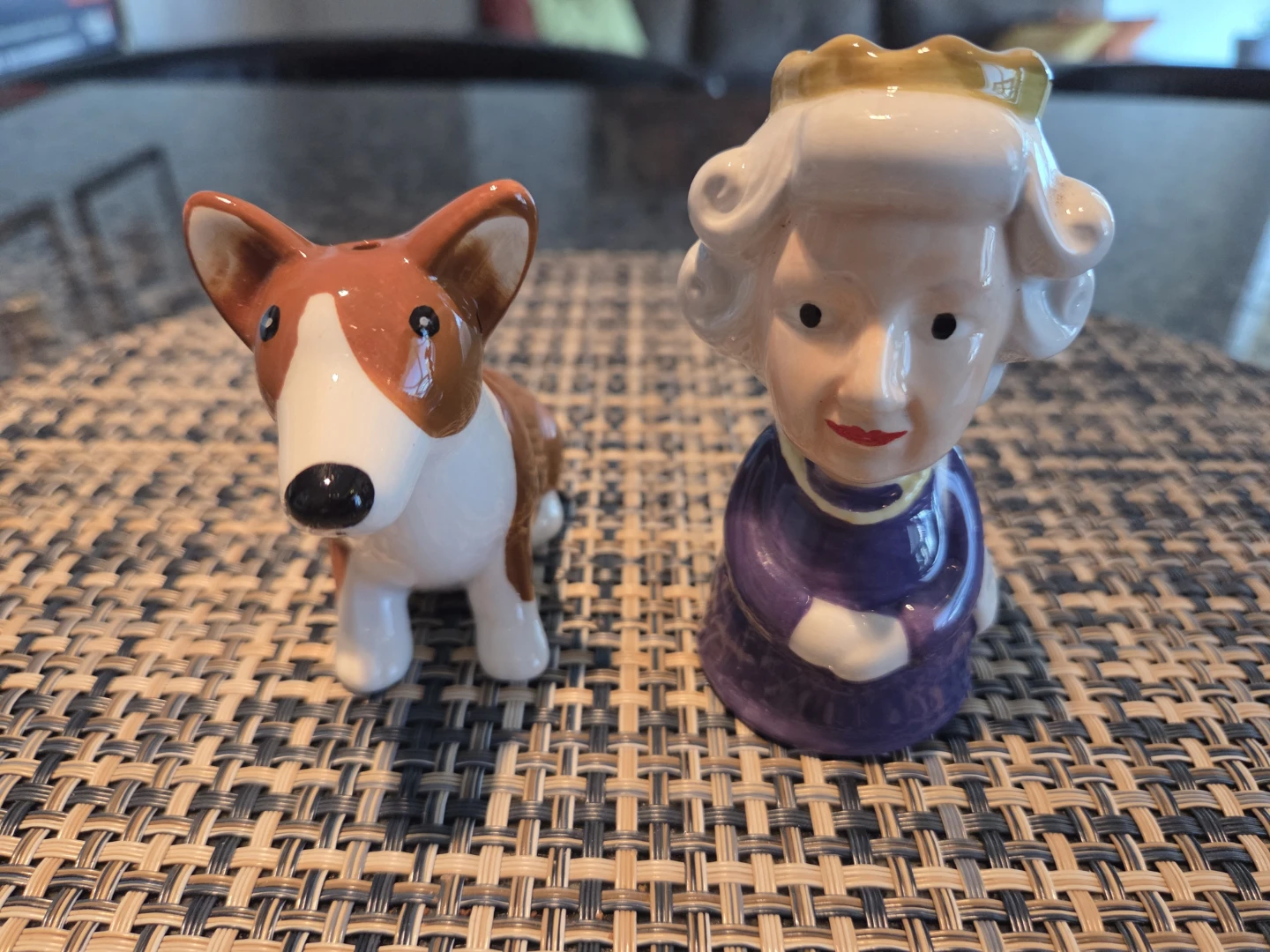 Queen Elizabeth Corgi Salt and Pepper Shakers