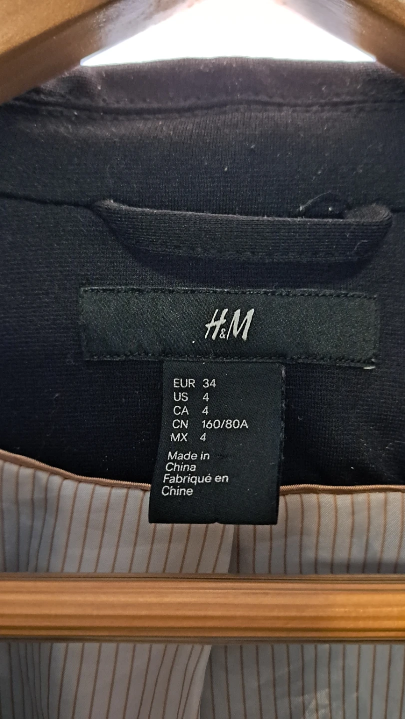 H&M Black Blazer Jacket - Size 4 (EUR 34) - photo 2