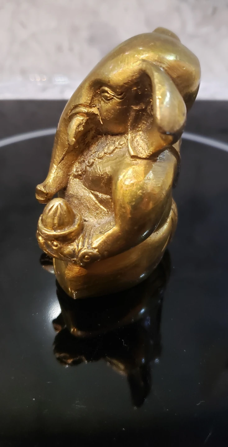Ganesh Figure, solid brass - photo 4