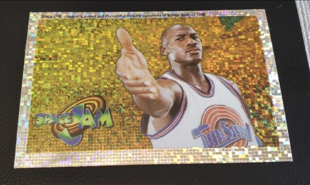 1996 upperdeck Jordan space jam Sticker refractor #234