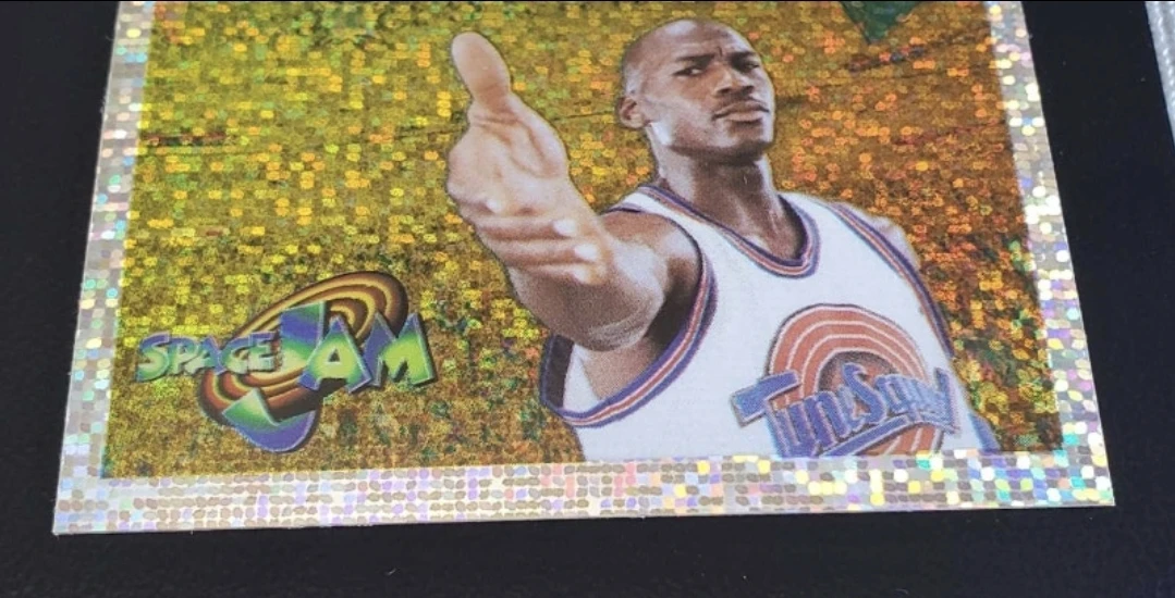 1996 upperdeck Jordan space jam Sticker refractor #234 - photo 3