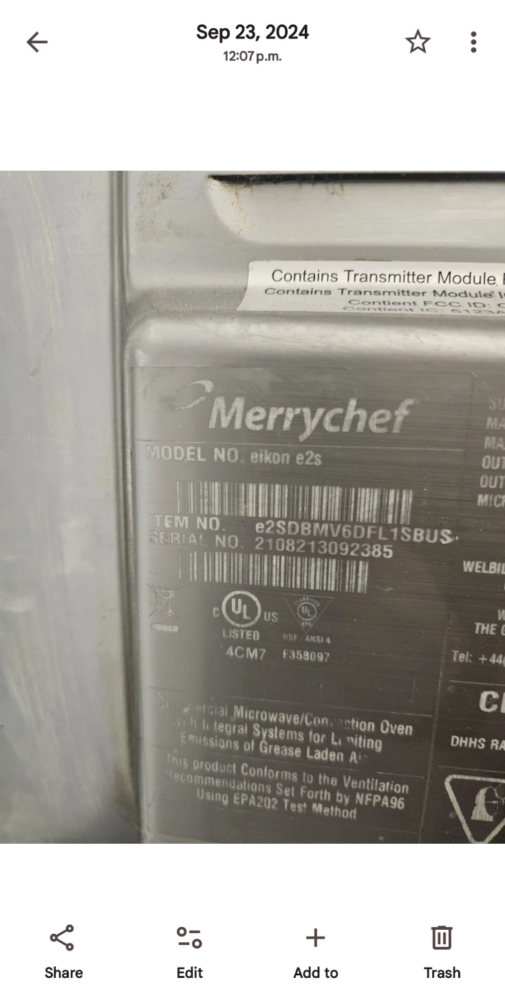 Merrychef eikon e2s Commercial Microwave/Convection Oven - photo 2