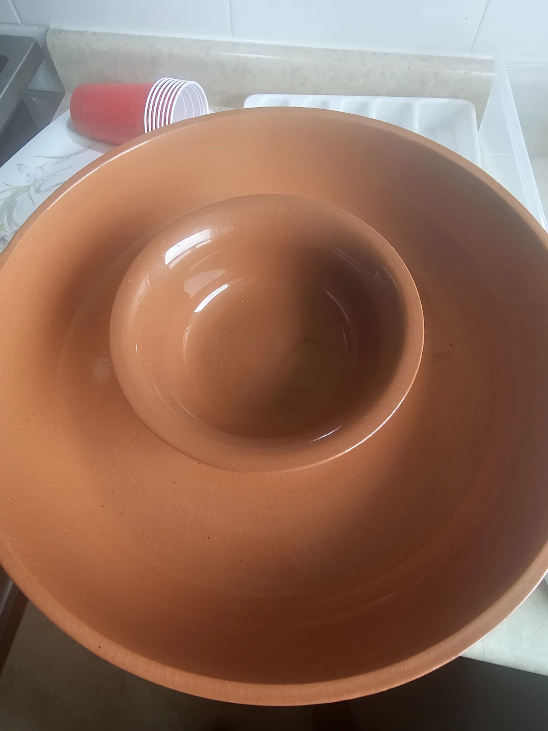 Terracotta Chip and Dip Platter