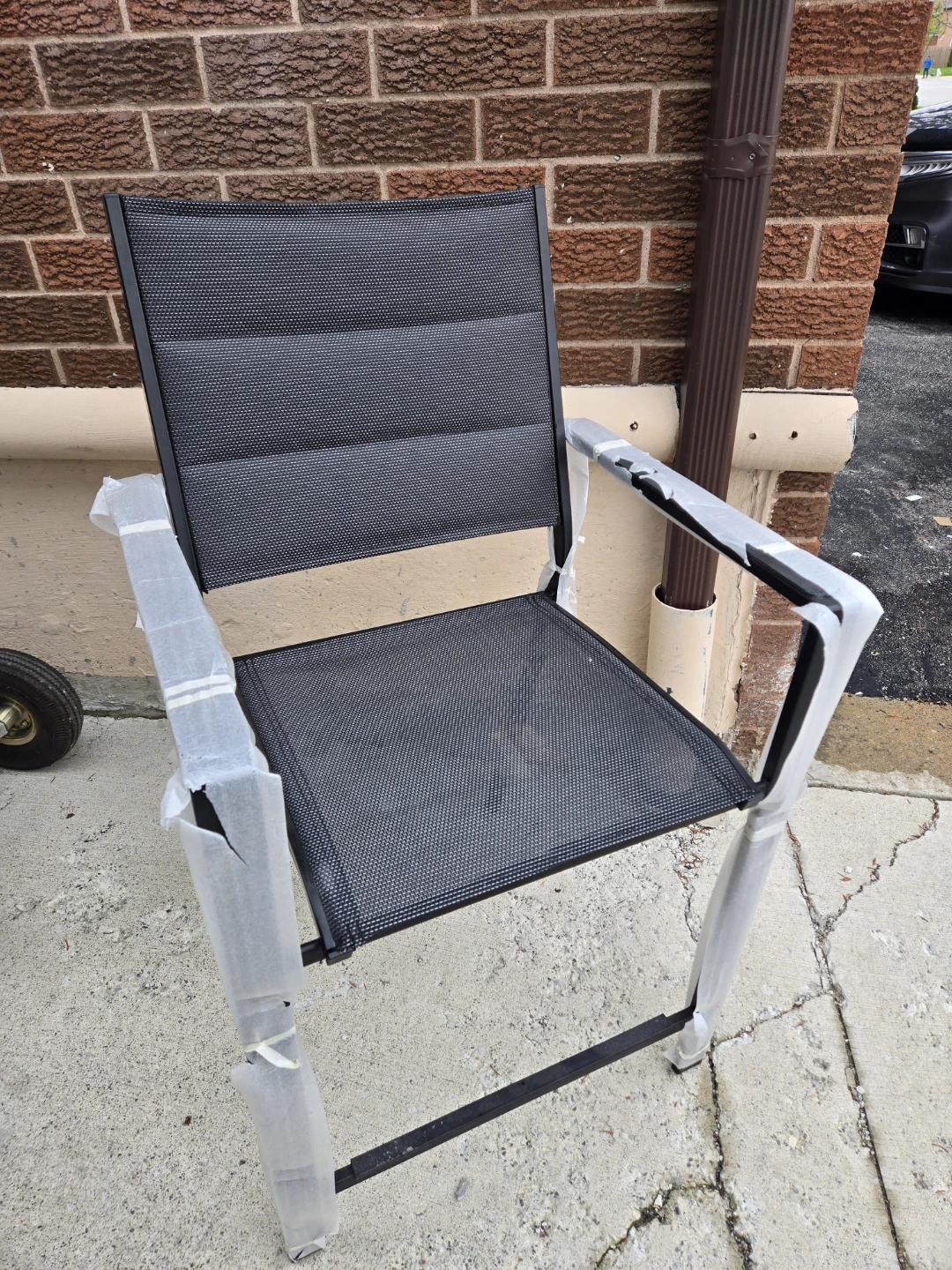2 BNWT CANVAS Mercier Stacking Balcony Chairs