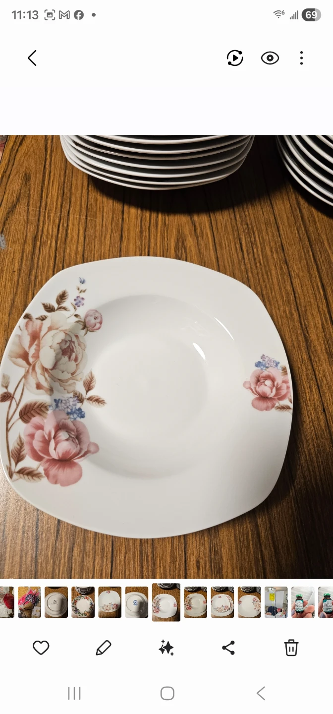 Lorren Home Trends Porcelain 20-Piece Square Dinnerware Set - photo 5