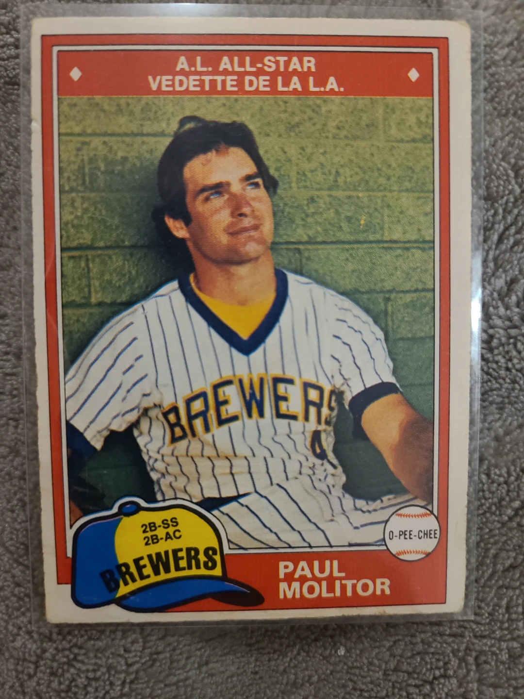1981 O-Pee-Chee Paul Molitor Baseball Card