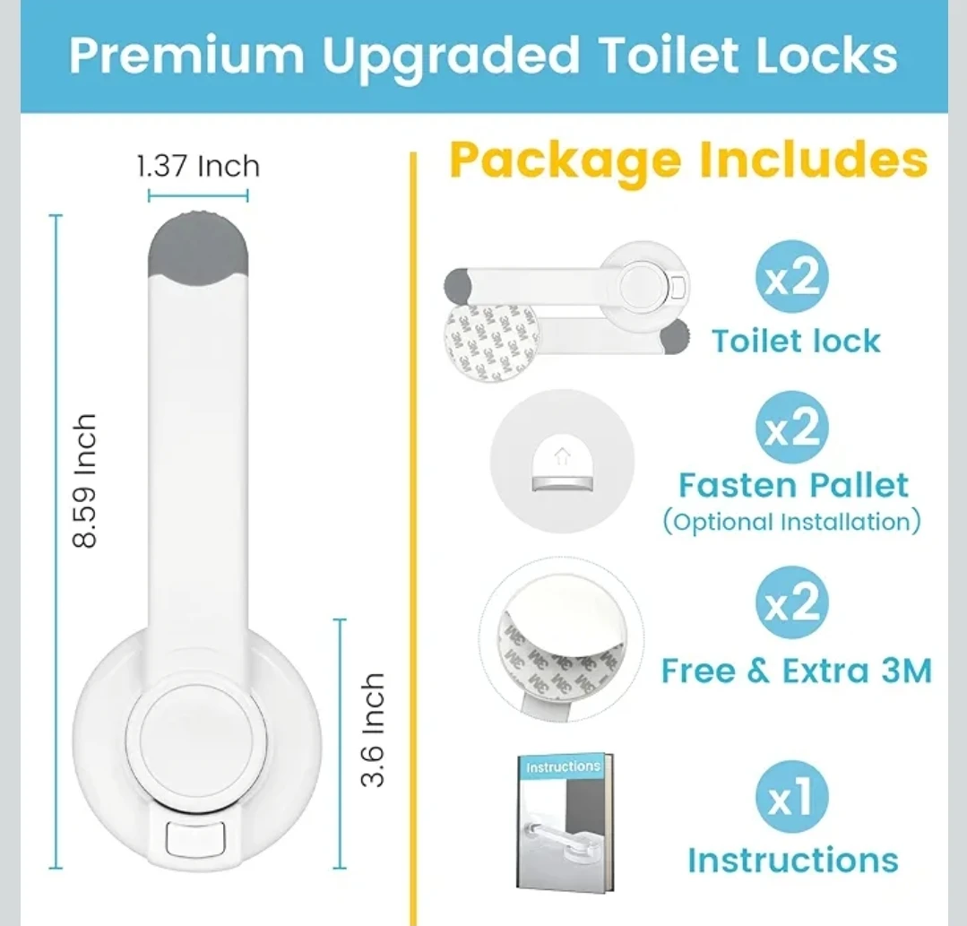 Baby Proof Toilet Locks - 2 Pack 🌱 - photo 2