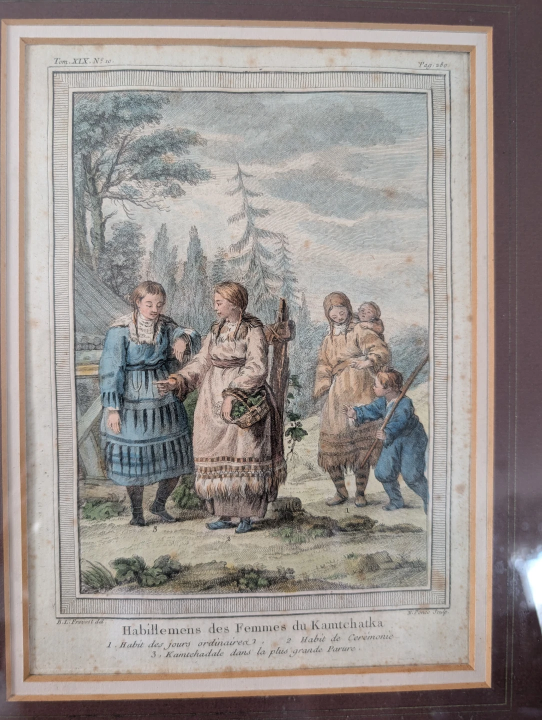 18th Century Hand-Colored Engraving Women of Kamchatka  Prévost - photo 5