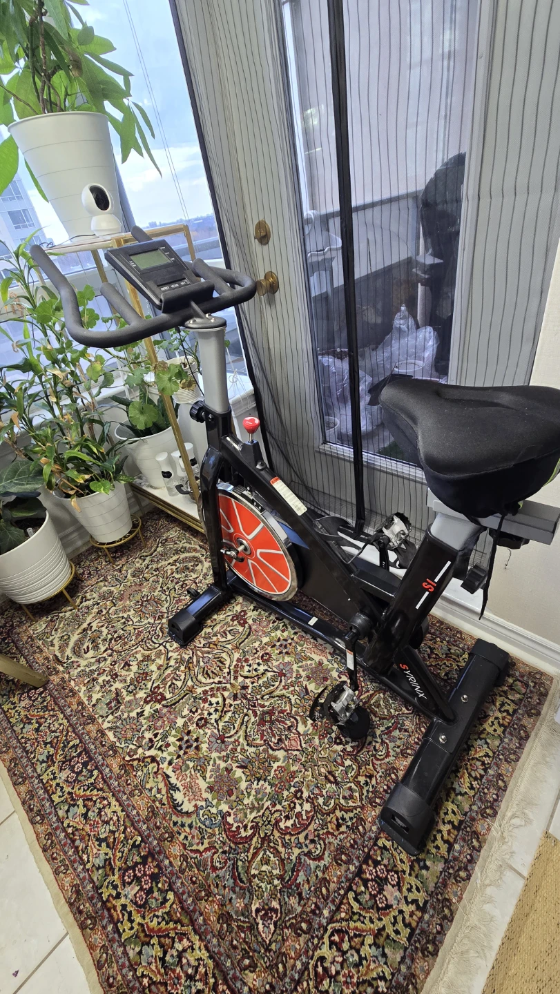 Spin Bike with cushioned seat