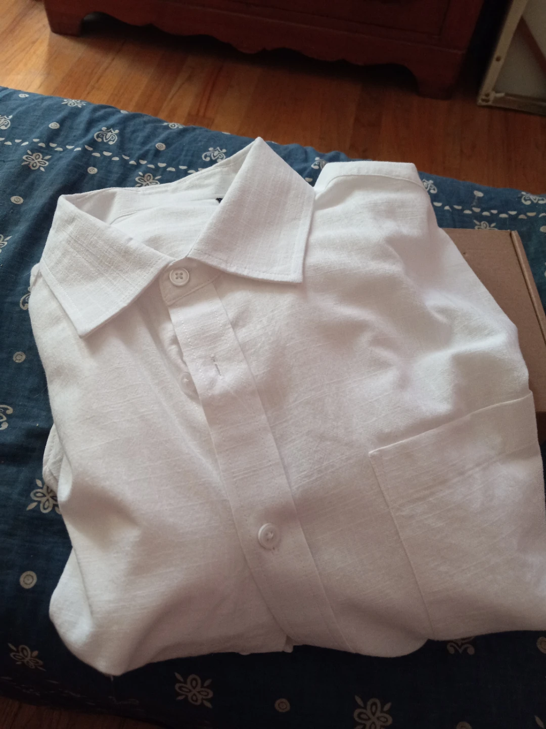 LIOUS Linen Shirt - White, Medium - photo 2