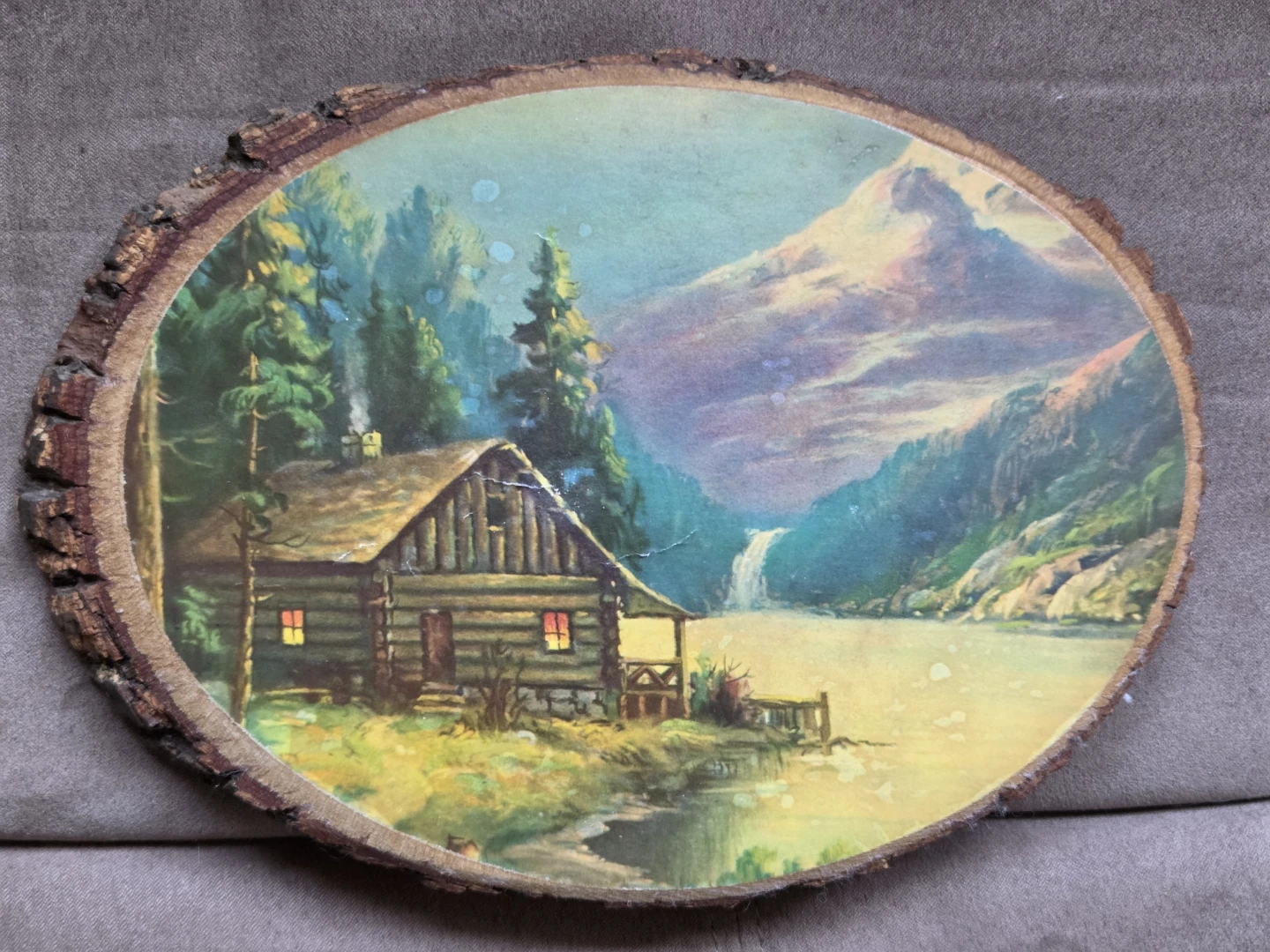 Wood Slice Wall Art - Made in Canada 9"x7"