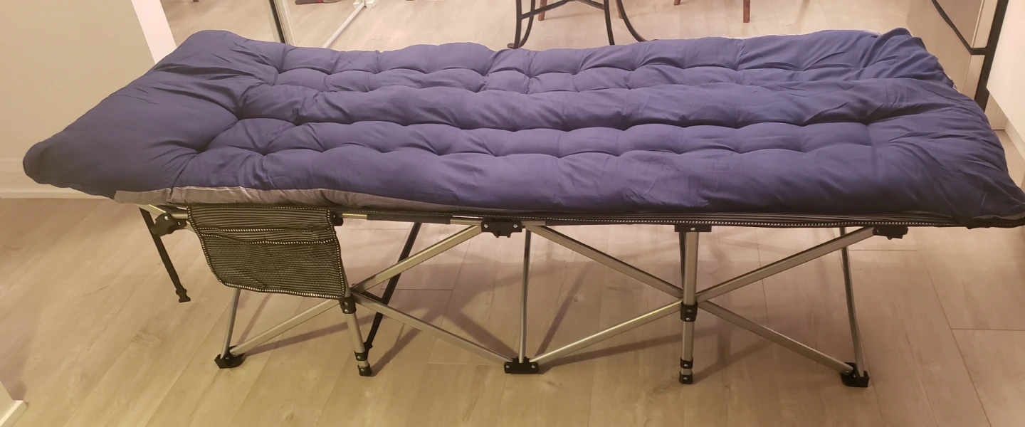 Folding Camping Cot with Padded Mattress - photo 4