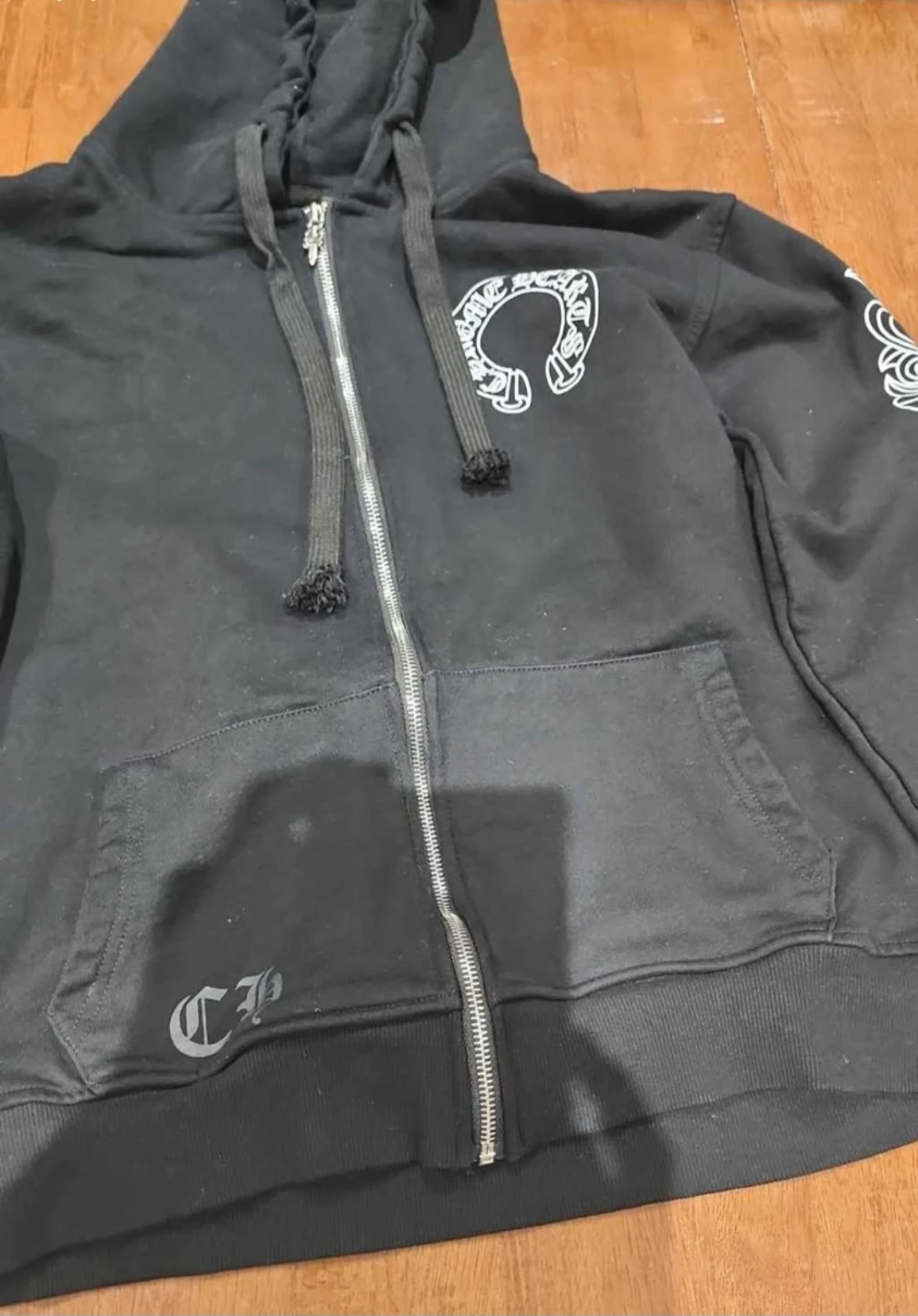 Chrome Hearts Black Zip-Up Hoodie