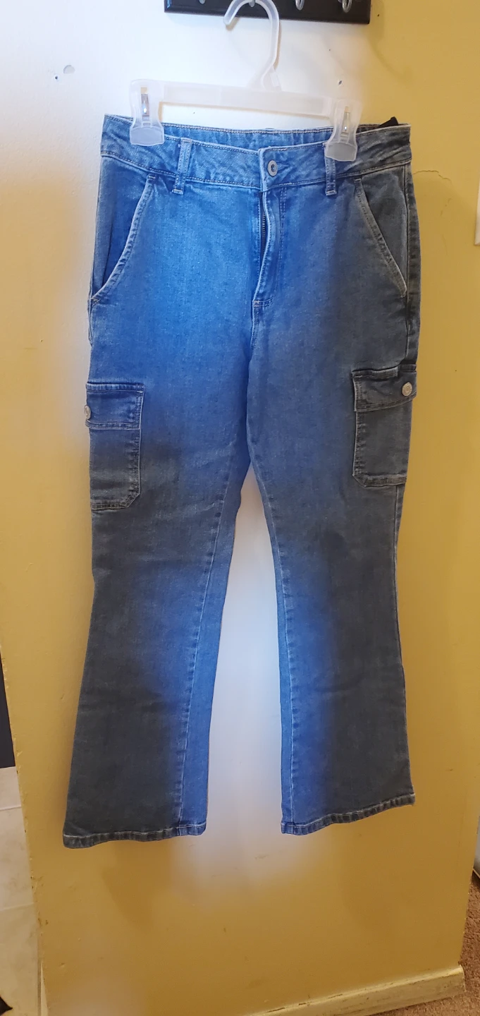 GEORGE girls blue Denim Cargo Pants