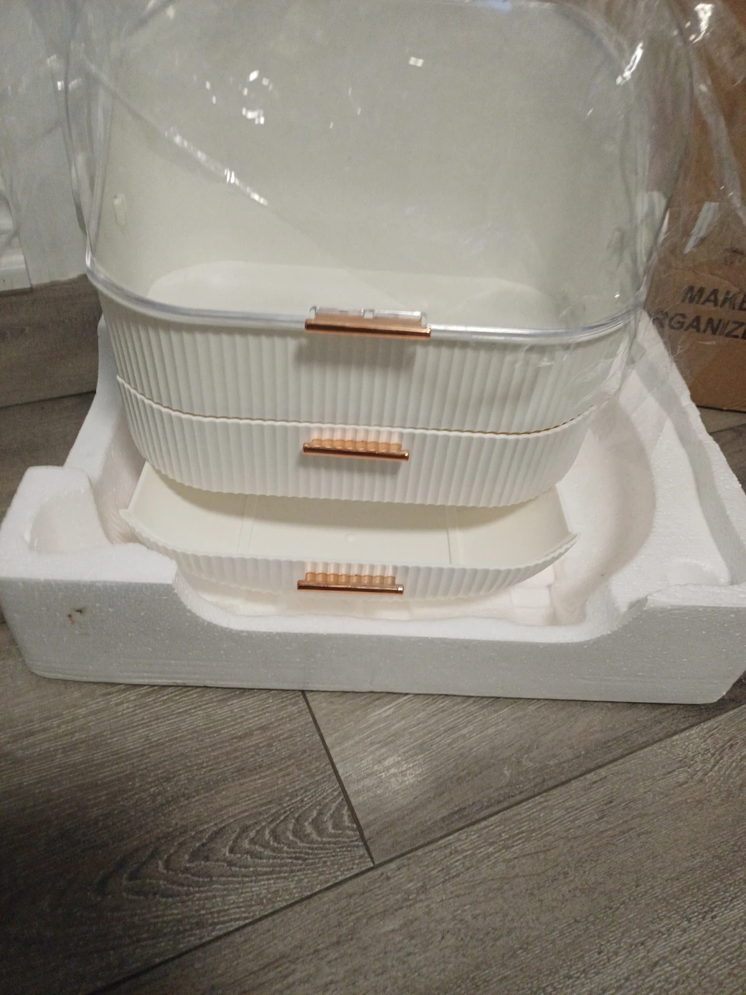 White Makeup Organizer with Drawers - photo 5