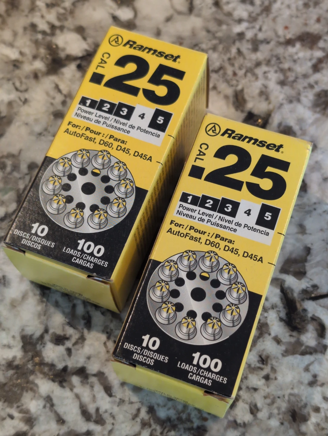 Ramset CAL 25 Loads/Charges (100 Count) - 2 Boxes