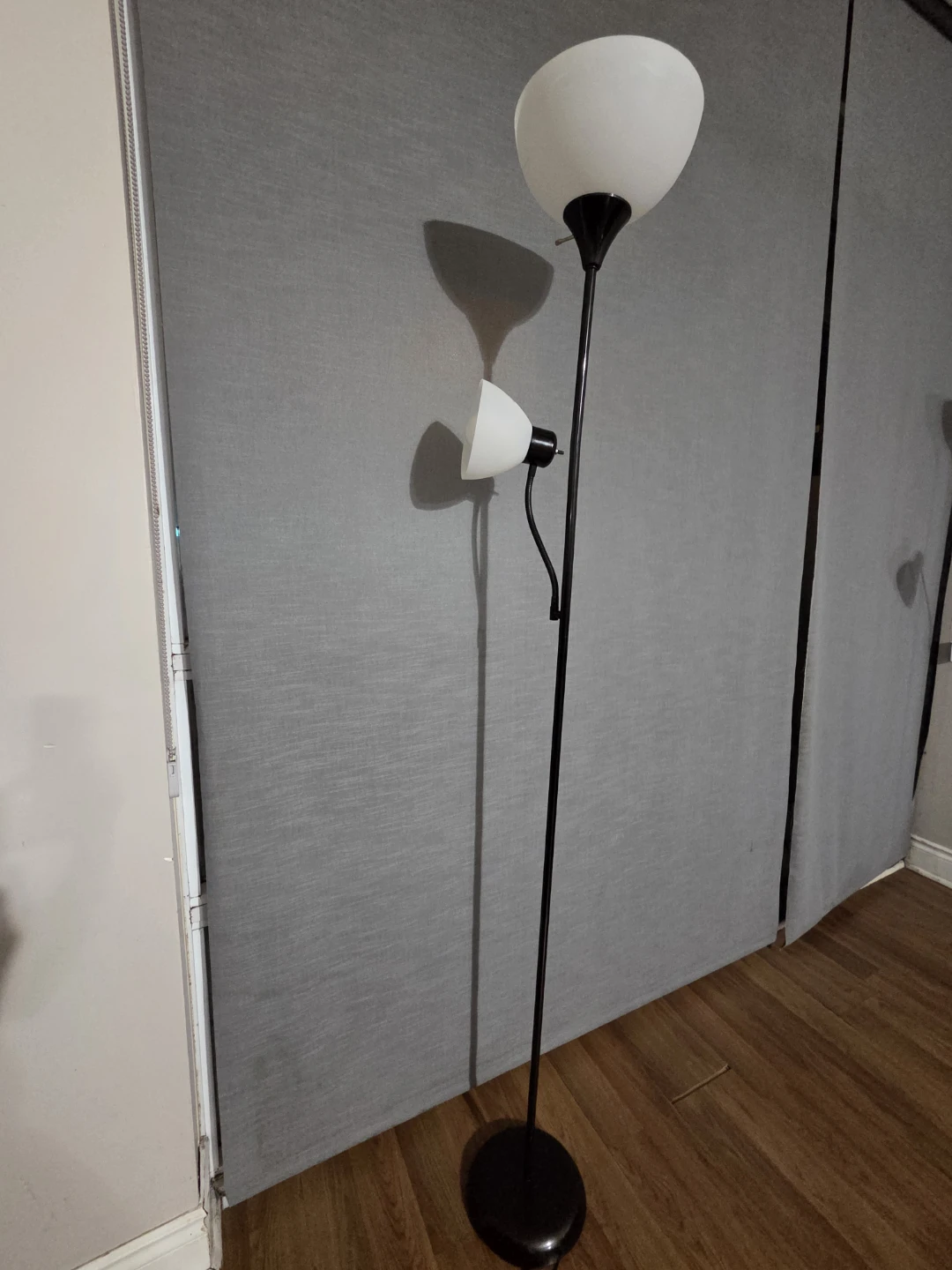 Black Floor Lamp with Dual Lights - photo 2