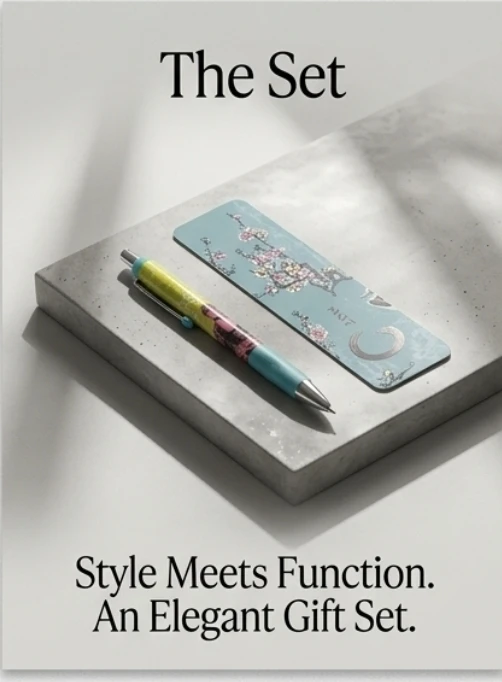 InkWorks Gel Pen & Bookmark Set