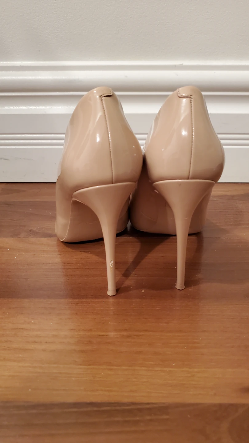 ALDO Women's Beige Patent Leather Stiletto Heels - photo 4