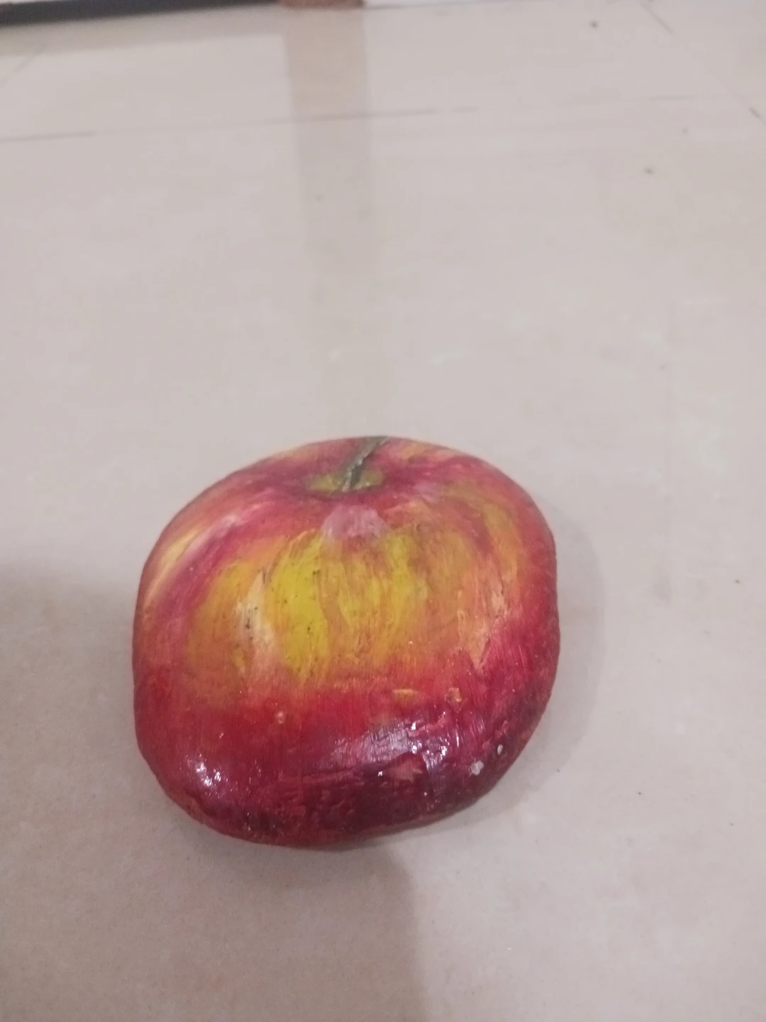 Hand-painted Apple Decoration