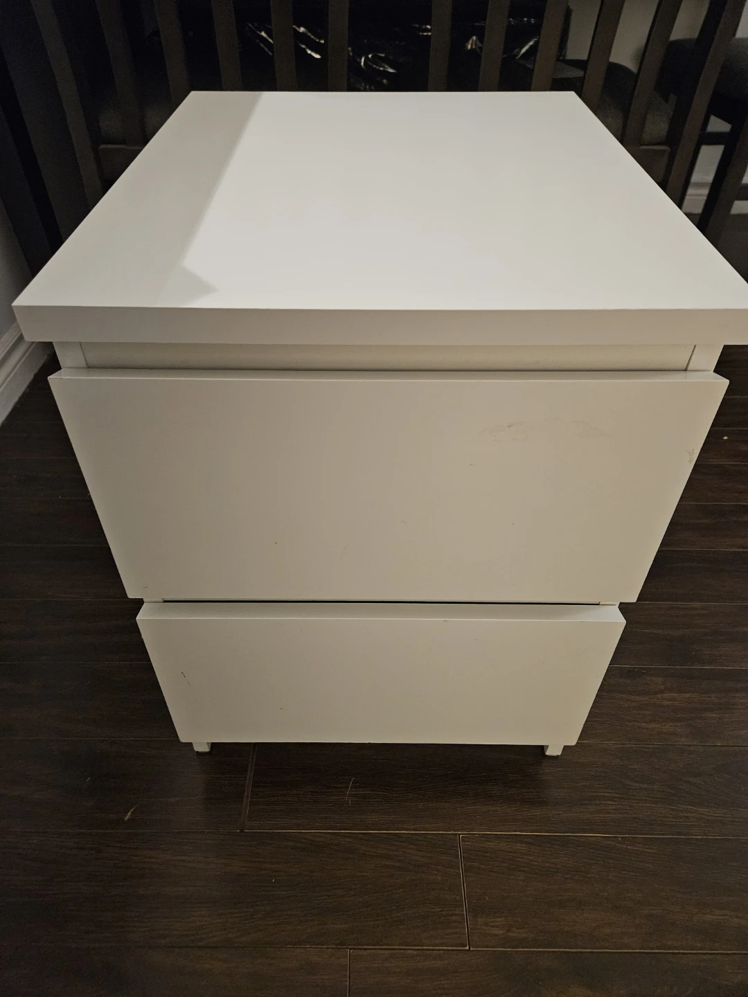 IKEA MALM 2-Drawer Nightstand – White