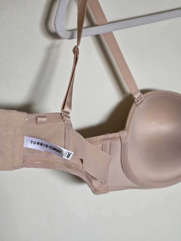 Torrid Curvy, Pushup Strapless Bra 40C in Nude - photo 4