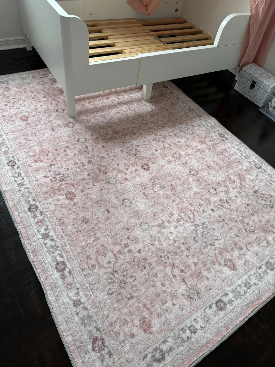Pink Carpet Style Area Rug 5x7