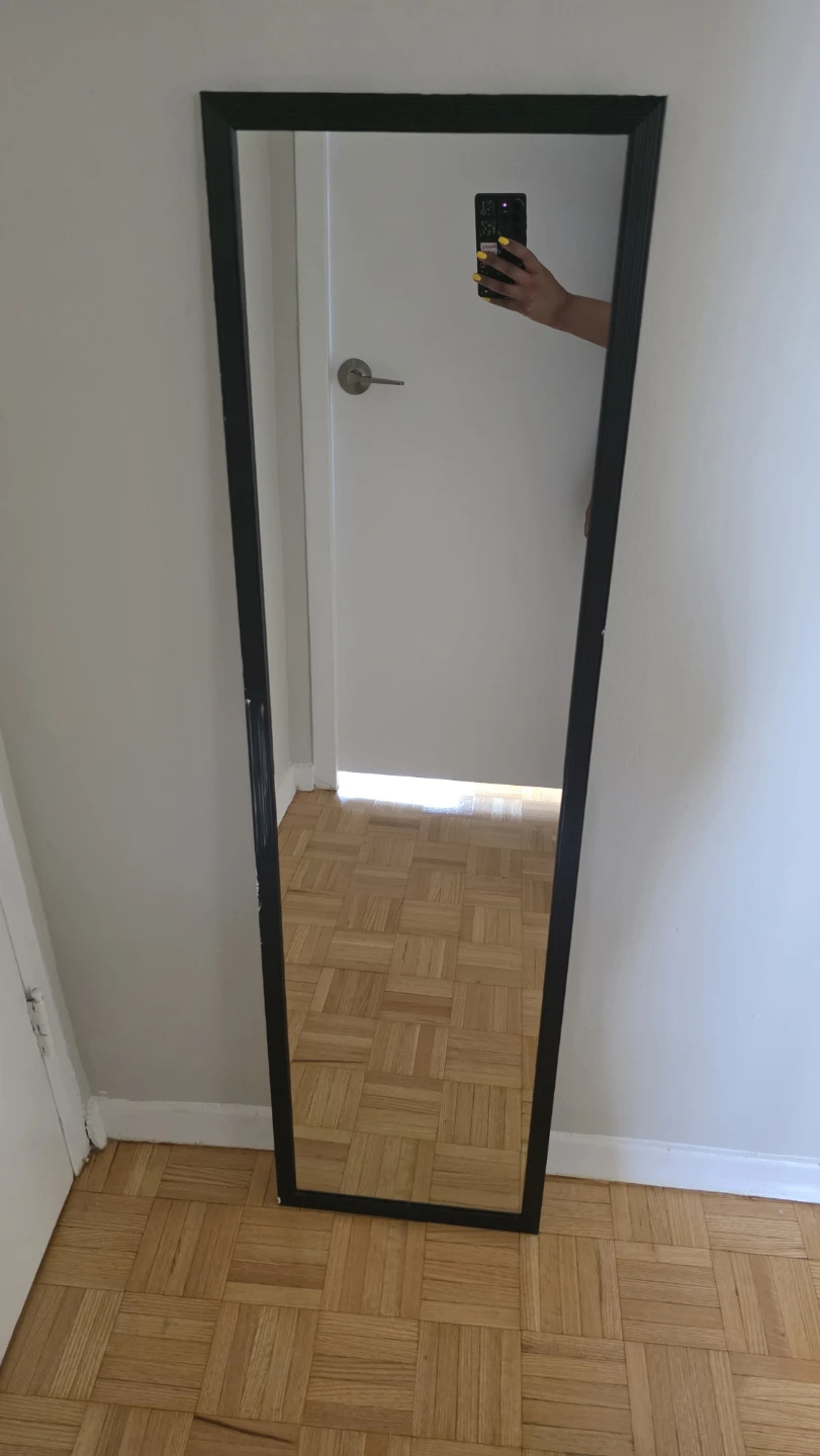 Full Length Black Framed Mirror