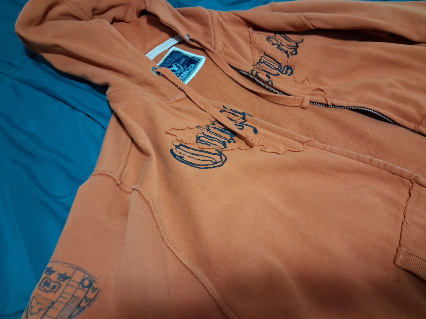 Orange Zip-Up Hoodie - photo 3