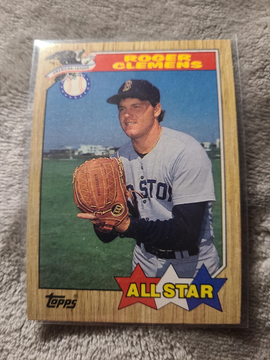 1987 Topps Roger Clemens All-Star Baseball Card