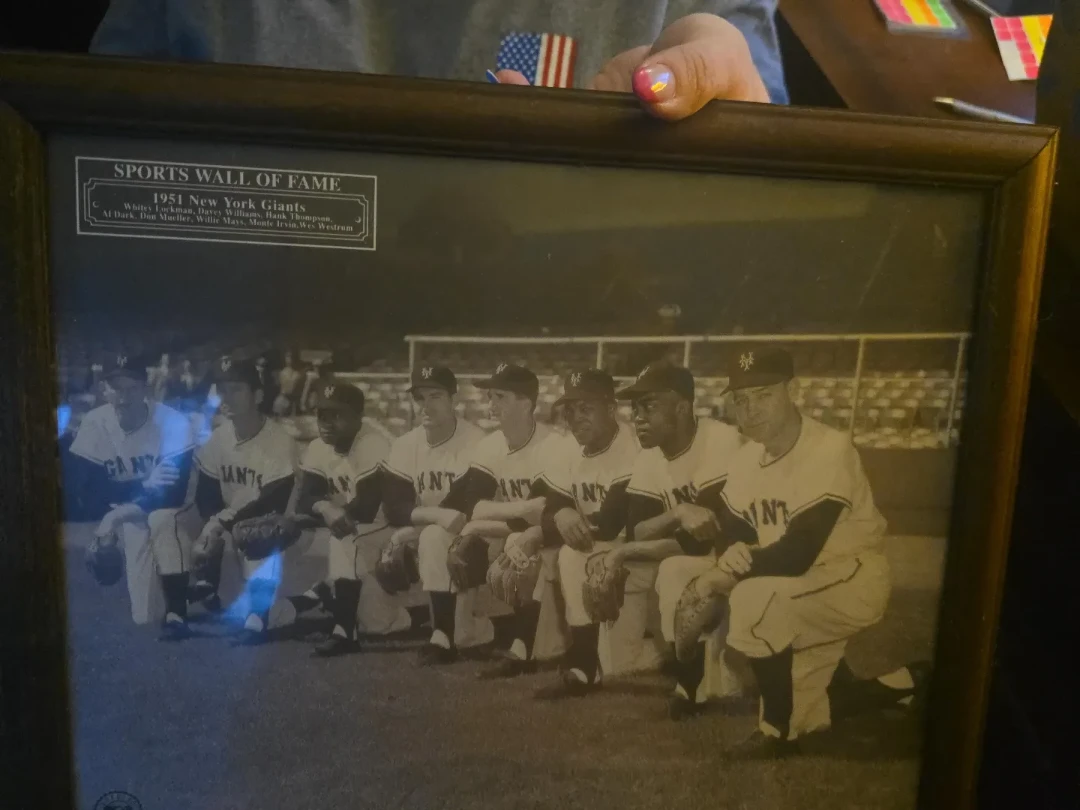 1951 New York Giants Sports Wall of Fame Framed Photo
