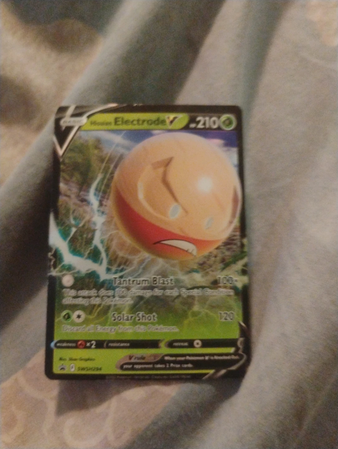 Pokemon Electrode V Trading Card