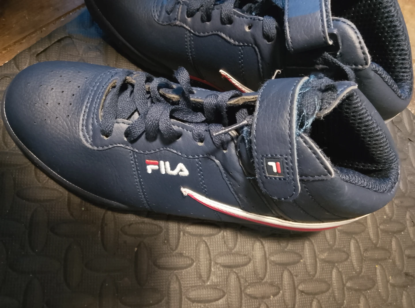 Fila Navy Blue Mid-Top Sneakers - photo 3
