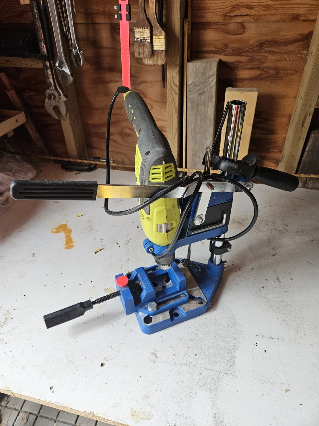 Ryobi Drill  and Press Stand with Clamp