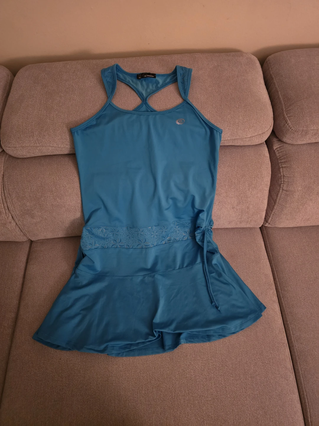 EXHORY Women's Blue Athletic Dress Size L