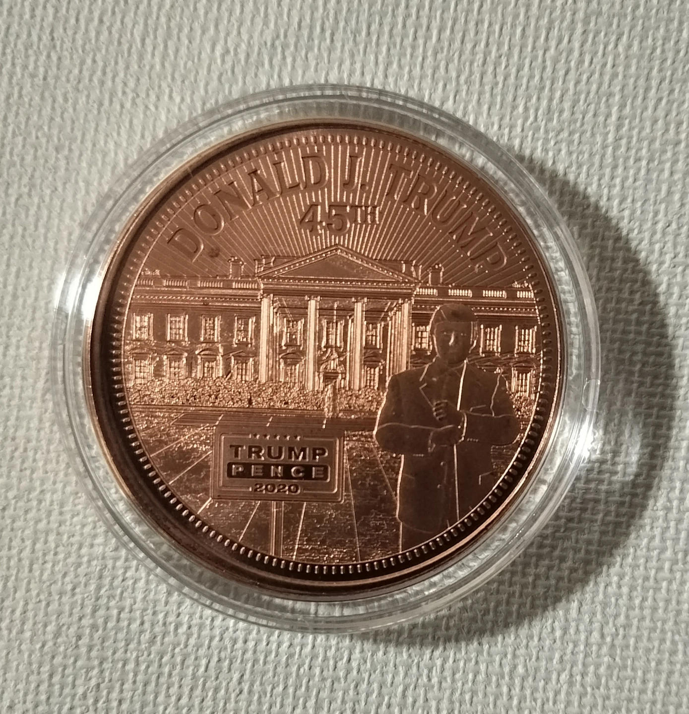 Donald J. Trump/pence  2020 .999 Copper Coin
