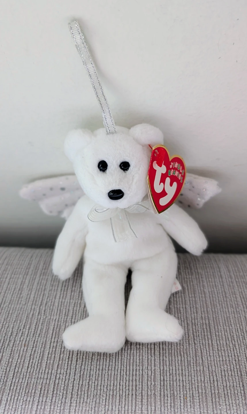 Ty Beanie Baby Herald Angel Bear Ornament