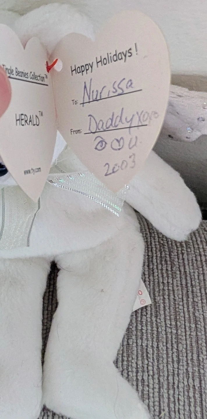 Ty Beanie Baby Herald Angel Bear Ornament - photo 2