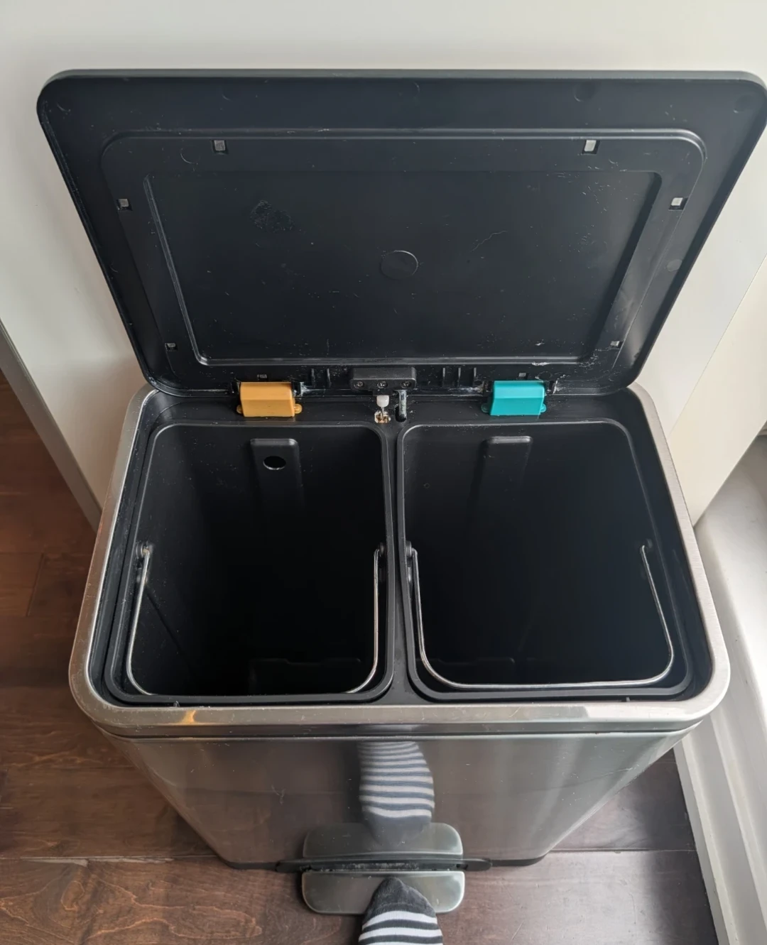Stainless Steel Soft Close Trash Can - photo 2